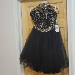 Halter Black Formal/Cocktail Dress
